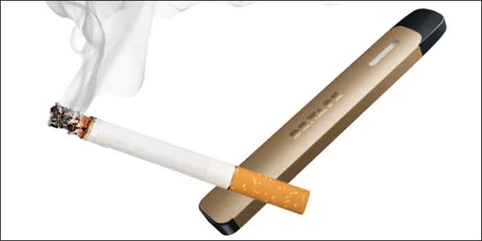 紙巻きタバコとドクターベイプモデル2を比較